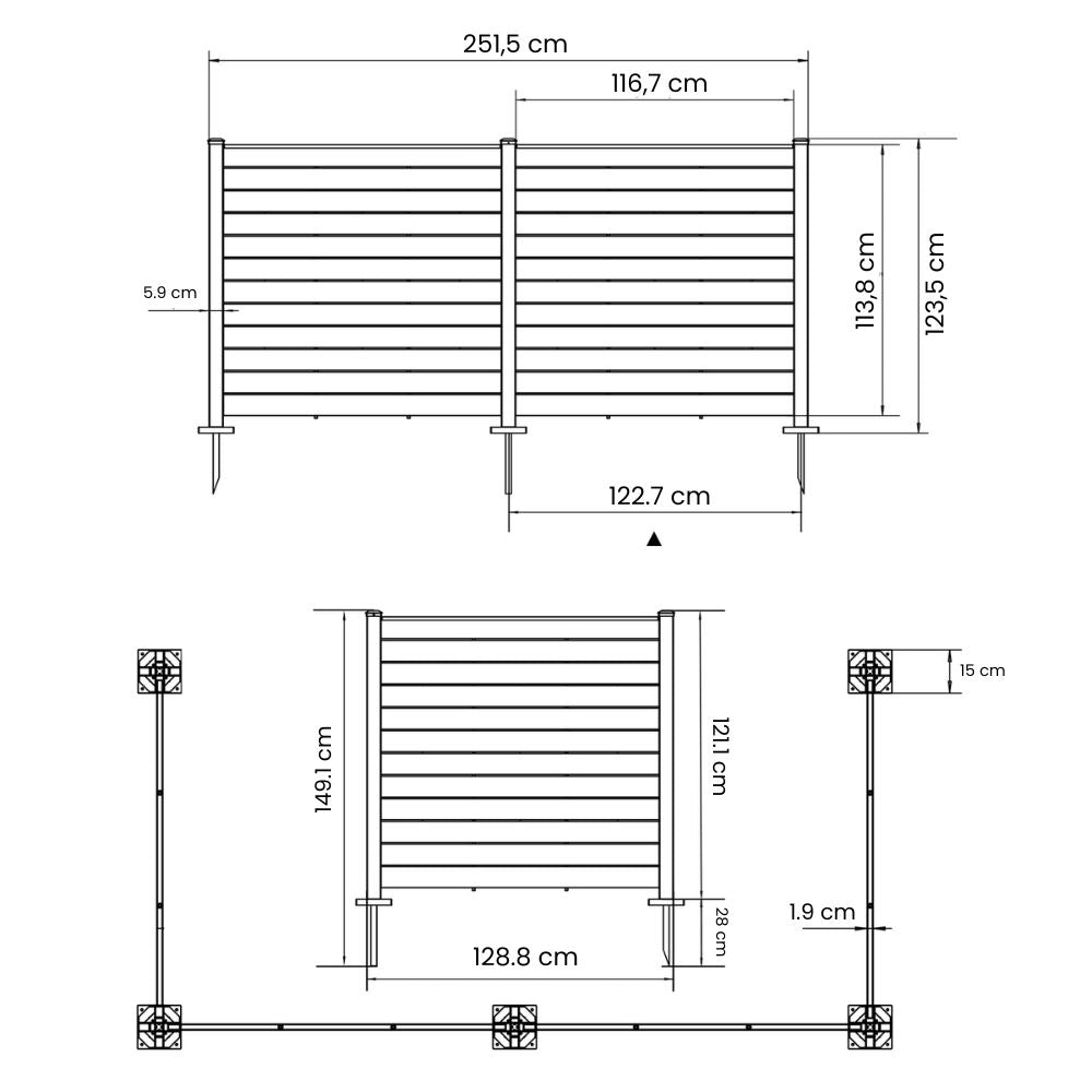 PARAVENT EXTÉRIEUR EN POLYÉTHYLÈNE