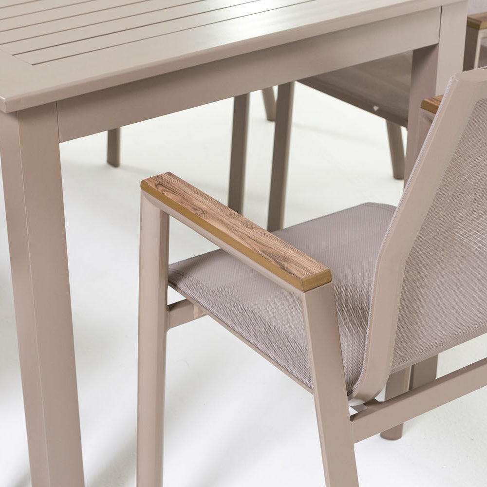 SALON REPAS EXTENSIBLE ALVARO + 6 DEVA