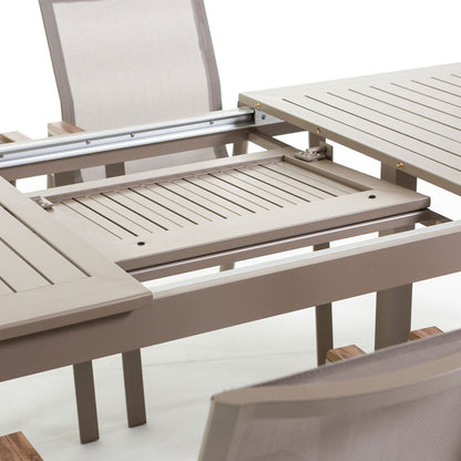 SALON REPAS EXTENSIBLE ALVARO + 6 DEVA