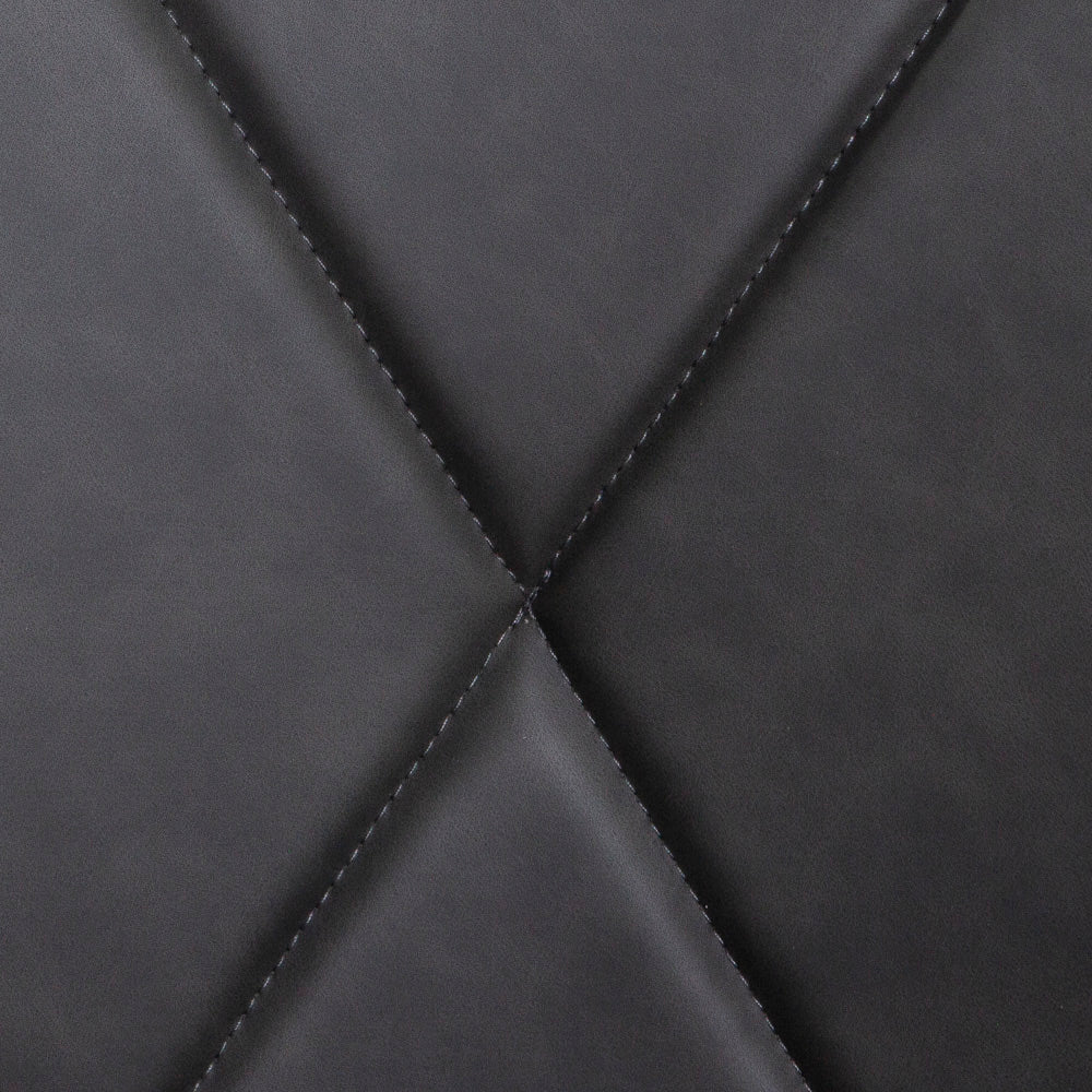 Sibilla – Poltroncina in ecopelle con gambe in acciaio nero