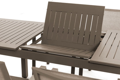 SALON REPAS EXTENSIBLE ALVARO + 6 DEVA