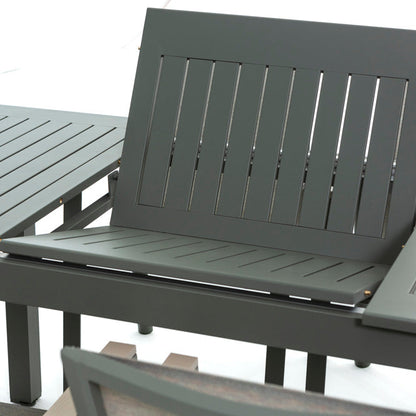 SALON REPAS EXTENSIBLE ALVARO + 6 DEVA