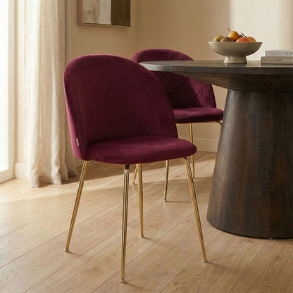 CHAISES SARA EN VELOURS