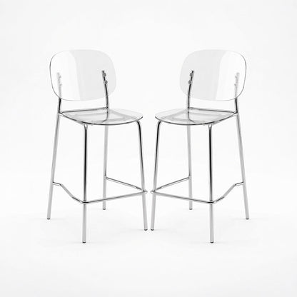Gloss XL – sgabello trasparente 65 cm in policarbonato