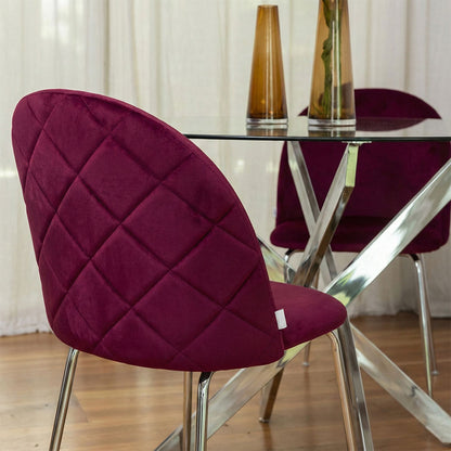 CHAISES SARA EN VELOURS
