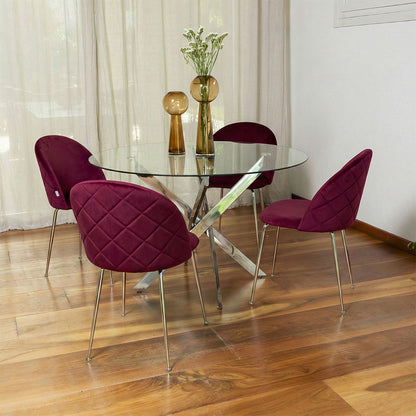 CHAISES SARA EN VELOURS