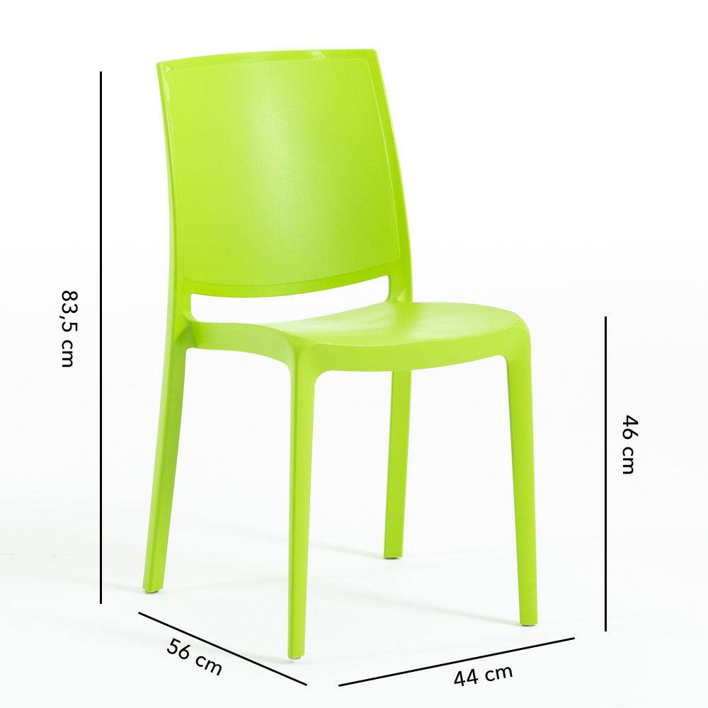 Carmen – sedia in polipropilene dal design lineare