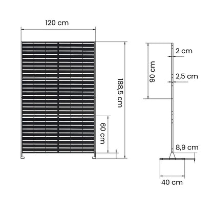  STEEL PRIVACY SCREEN
