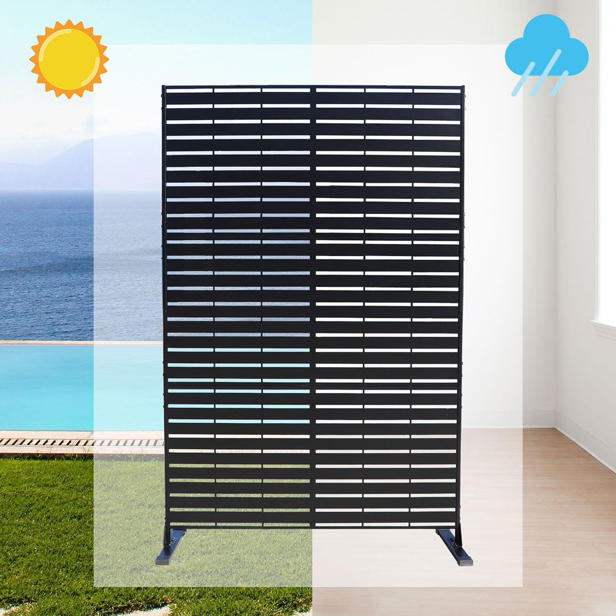  STEEL PRIVACY SCREEN