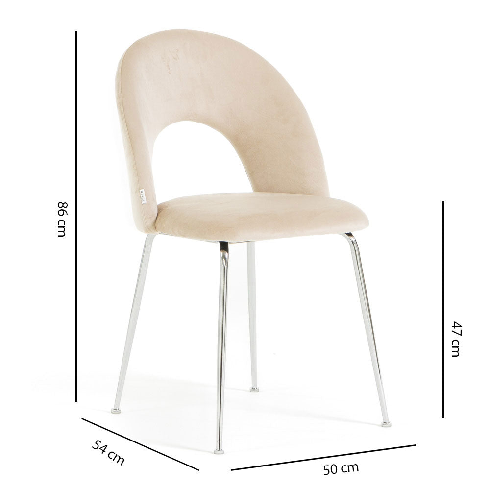 CHAISES EN VELOURS MARGOT