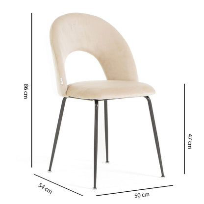 CHAISES EN VELOURS MARGOT