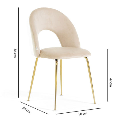 CHAISES EN VELOURS MARGOT