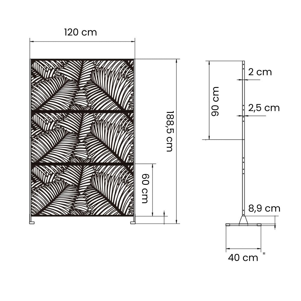  STEEL PRIVACY SCREEN