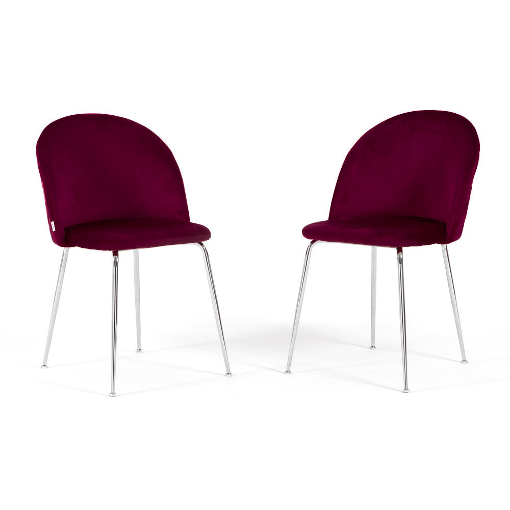 CHAISES SARA EN VELOURS
