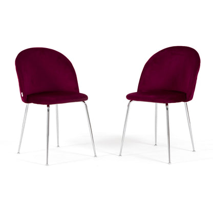 CHAISES SARA EN VELOURS