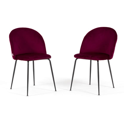 CHAISES SARA EN VELOURS