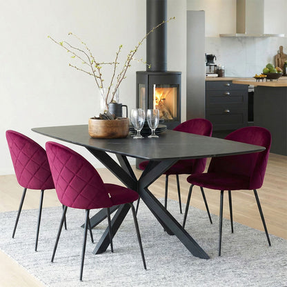 CHAISES SARA EN VELOURS