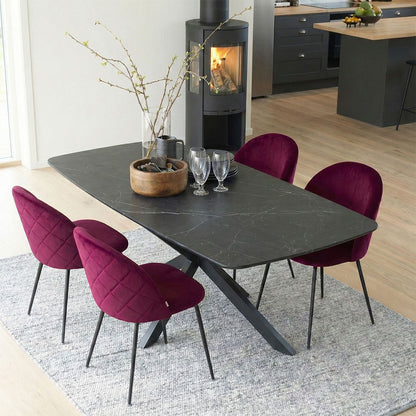 CHAISES SARA EN VELOURS