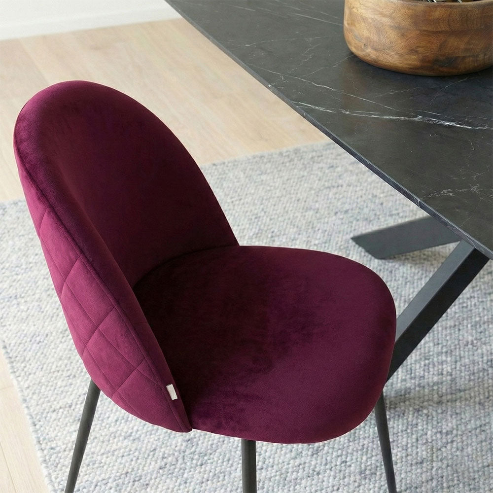 CHAISES SARA EN VELOURS