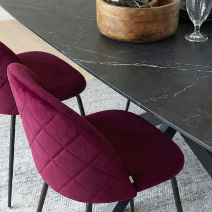 CHAISES SARA EN VELOURS